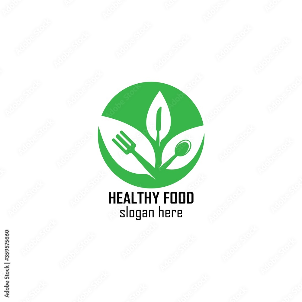 Healthy Food Logo Design Template icon illustration
Healthy Food Logo Design Template icon illustration