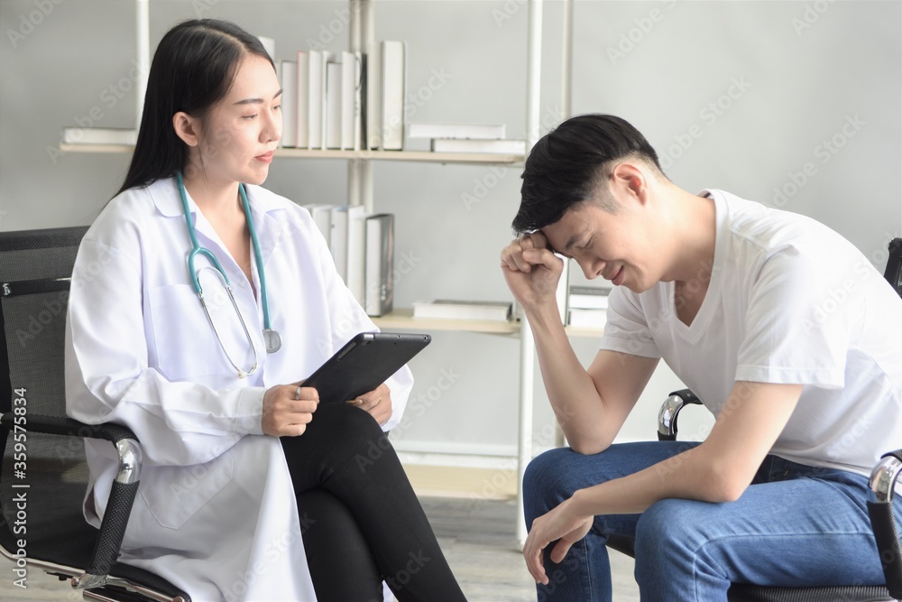 doctor talking to senior patient doctor talking to senior patient