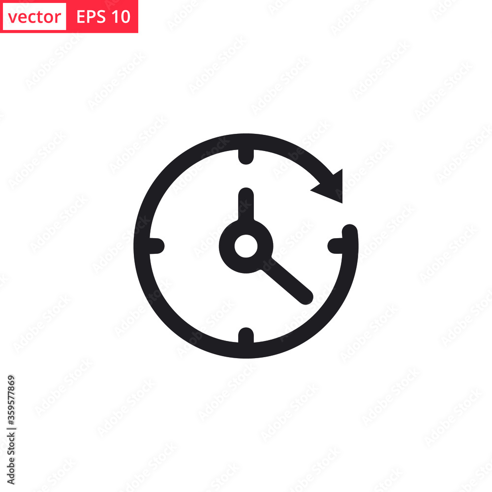 Clock icon vector design template. EPS 10 Clock icon vector design template. EPS 10