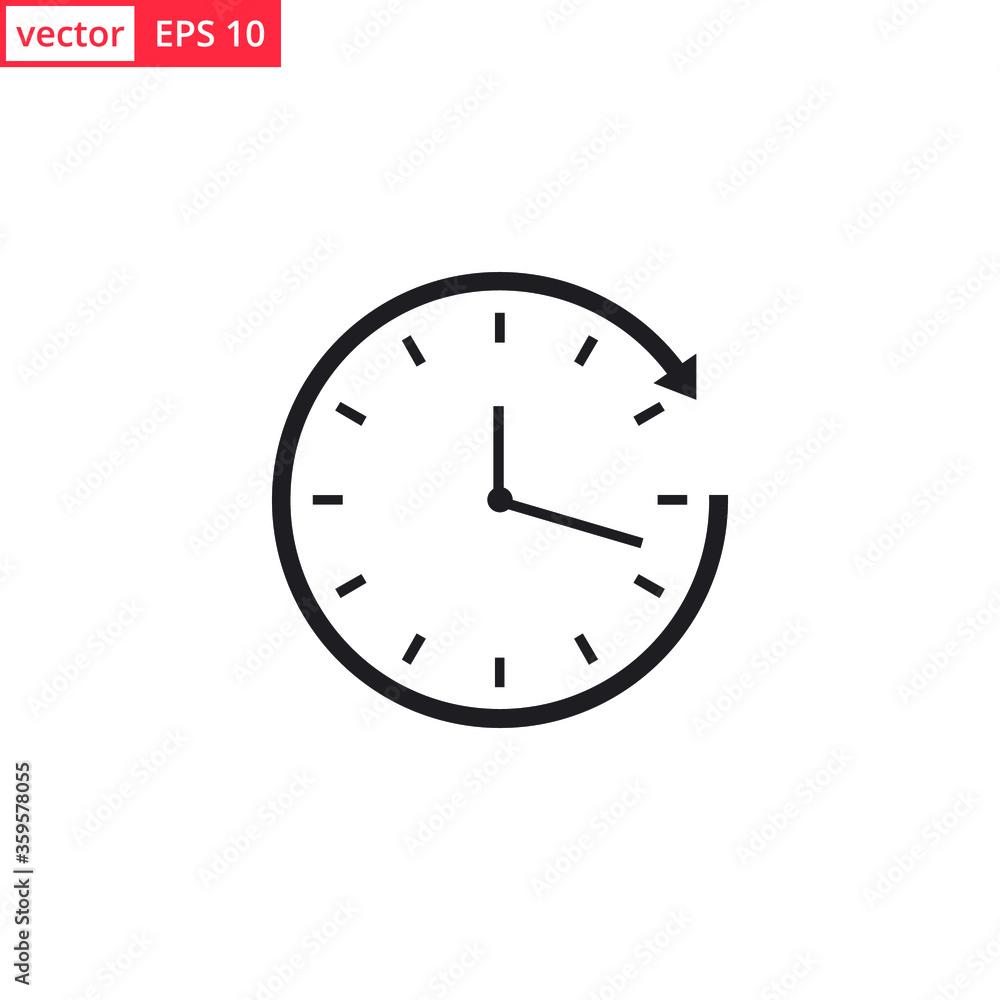 Clock icon vector design template. EPS 10 Clock icon vector design template. EPS 10