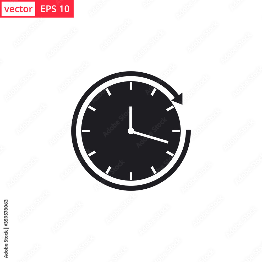 Clock icon vector design template. EPS 10 Clock icon vector design template. EPS 10