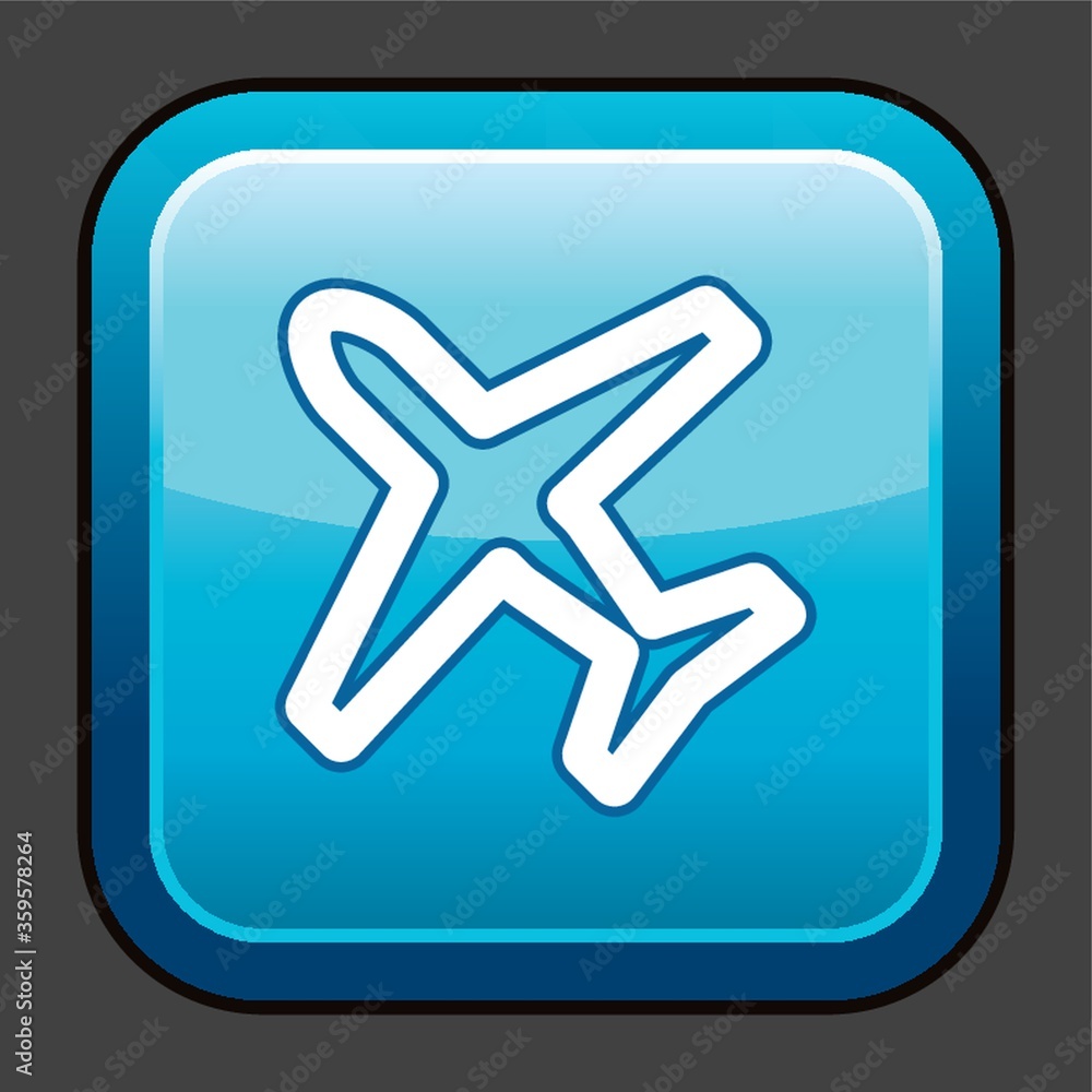 A aeroplane mode icon illustration. A aeroplane mode icon illustration.