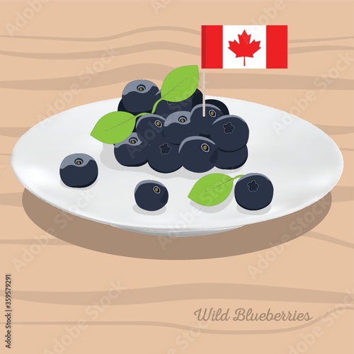 wild blueberries