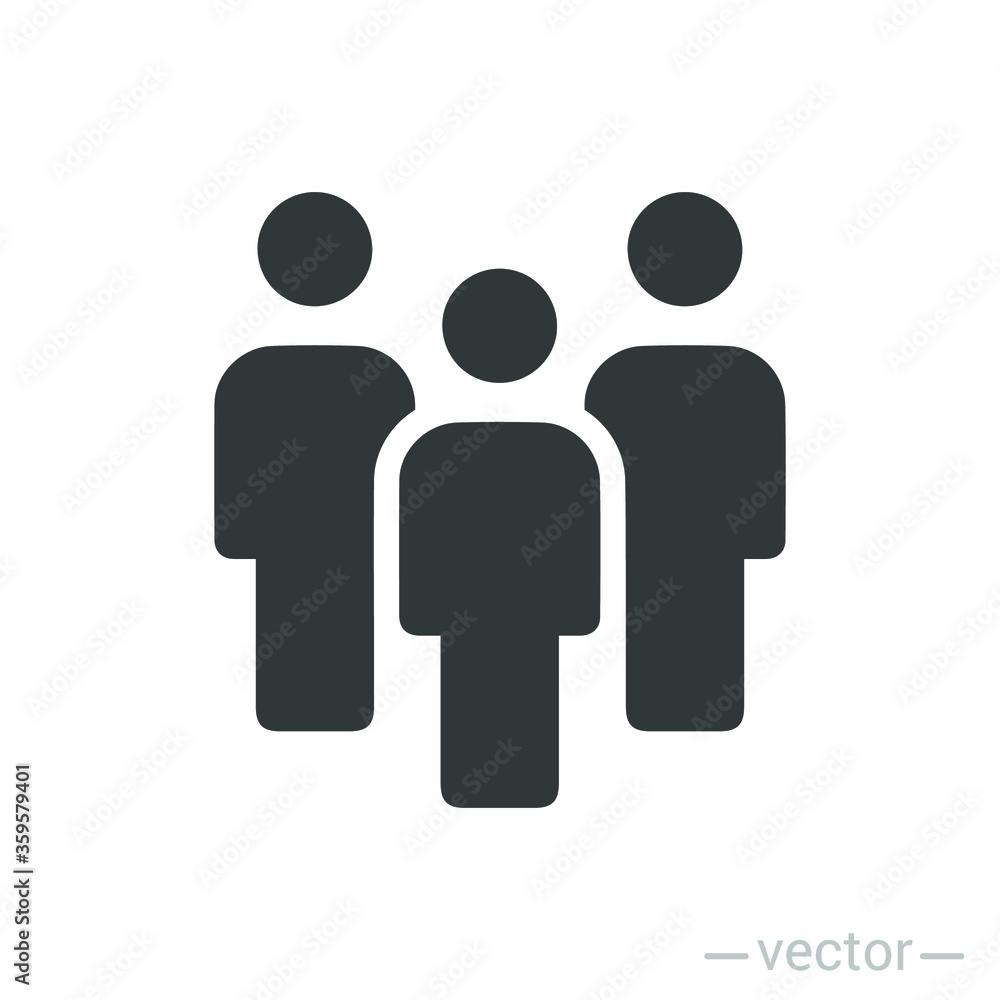 People flat style icon vector. Team work symbol. Group of humans sign For your web site design, logo, app, UI. illustration People flat style icon vector. Team work symbol. Group of humans sign For your web site design, logo, app, UI. illustration