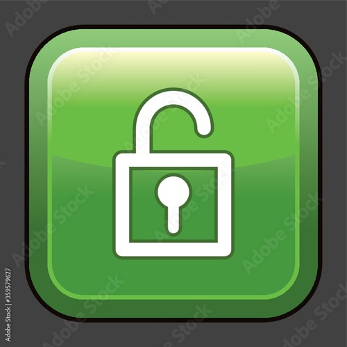 A unlock icon illustration.