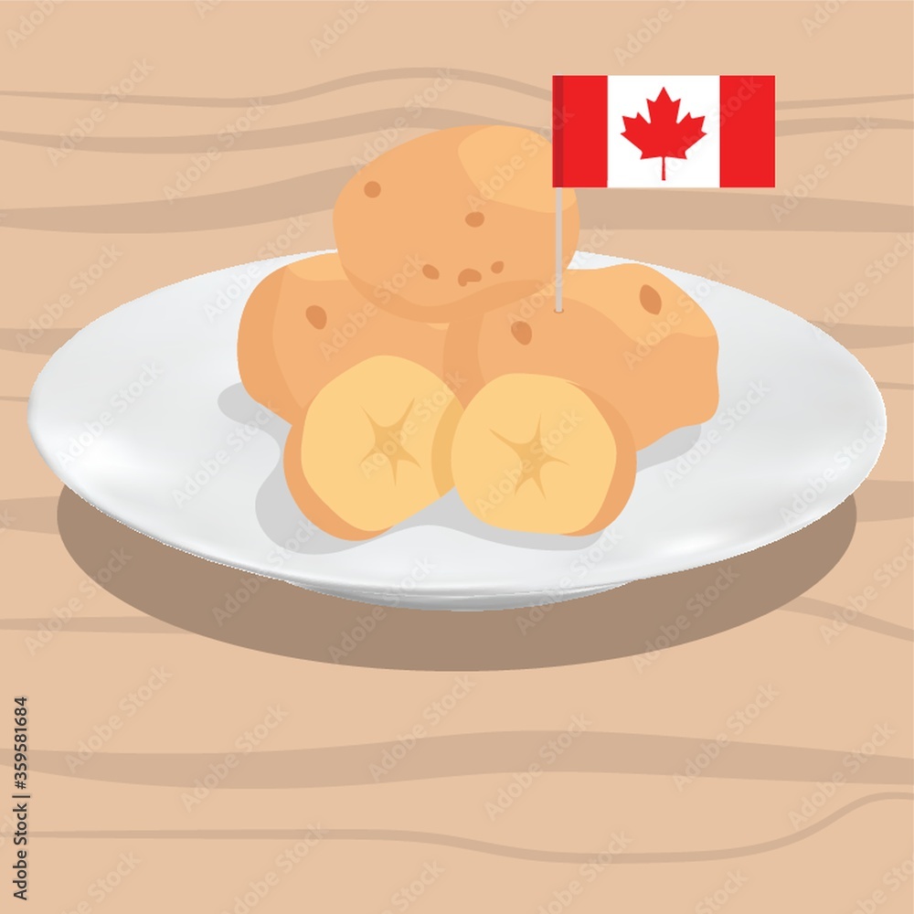 A potatoes illustration. A potatoes illustration.