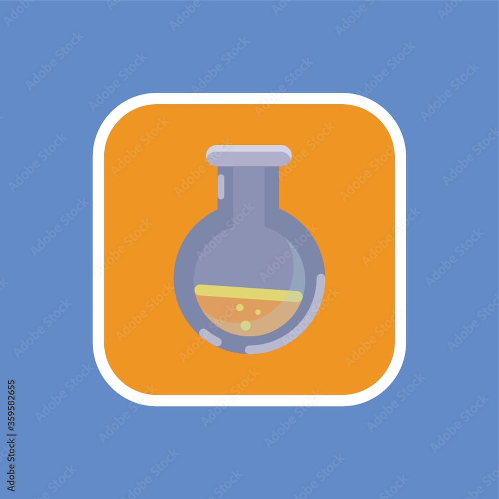 Flask with chemical Flask with chemical