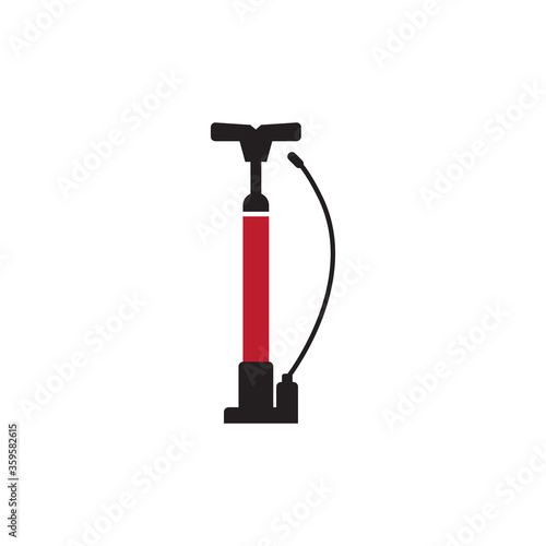 Bicycle pump icon design isolated on white background
