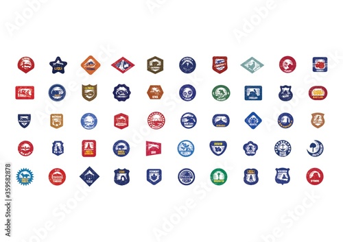 Collection of USA icons