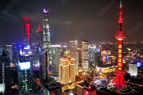 Photography SHANGHAI 上海 夜景 空撮