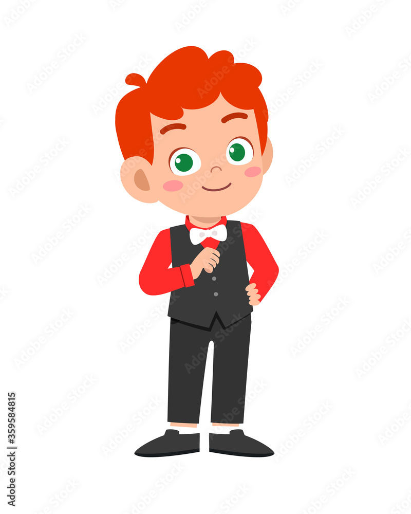 happy cute kid boy wear suit blazer tuxedo happy cute kid boy wear suit blazer tuxedo