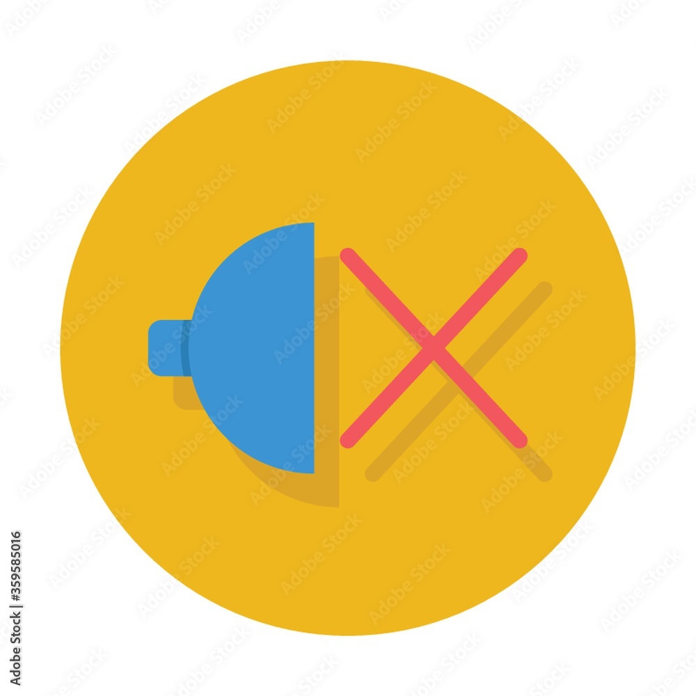 Fototapeta premium mute icon