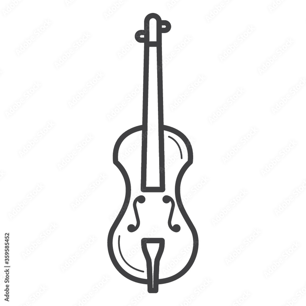 Naklejka premium violin