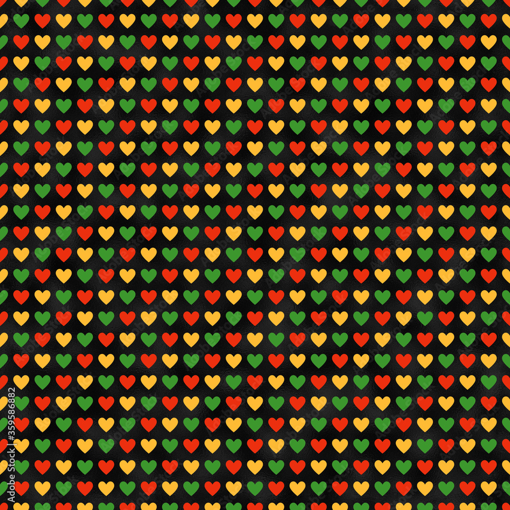 Naklejka premium Kwanzaa Seamless Pattern - Colorful repeating pattern design for Kwanzaa