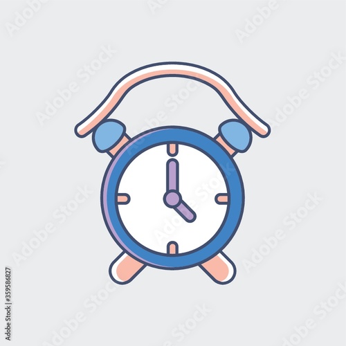 An alarm clock illustration.