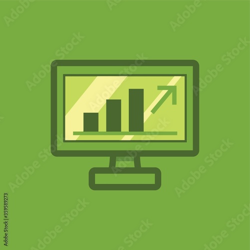 Monitor with growth statistics