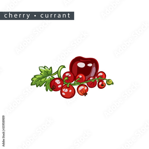 sketch_cherry_currant_berry_and_branch