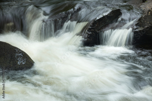 Rapids of the Fenton River in Mansfield, Connecticut.
