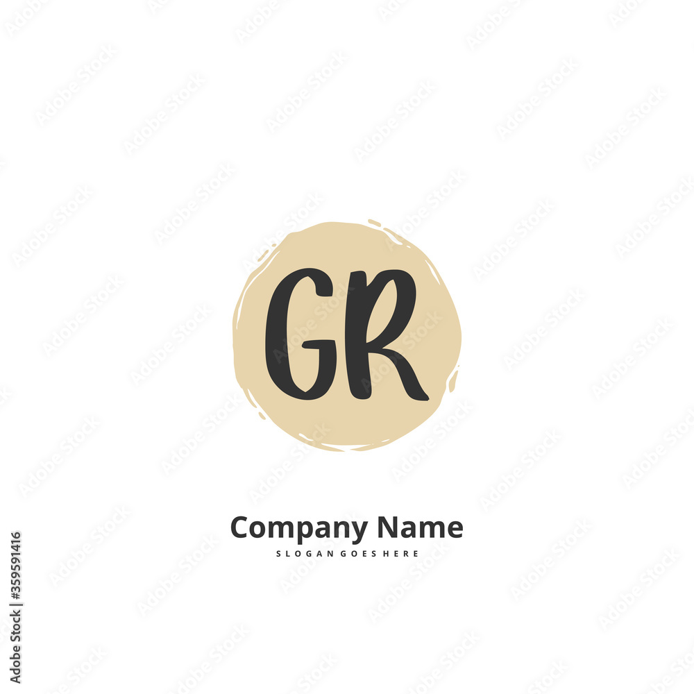 G R GR Initial handwriting and signature logo design with circle. Beautiful design handwritten logo for fashion, team, wedding, luxury logo. G R GR Initial handwriting and signature logo design with circle. Beautiful design handwritten logo for fashion, team, wedding, luxury logo.