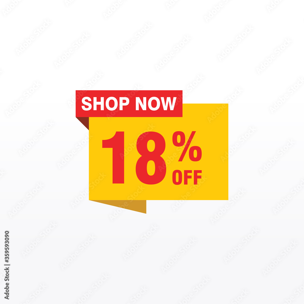 18 discount, Sales Vector badges for Labels, , Stickers, Banners, Tags, Web Stickers, New offer. Discount origami sign banner 18 discount, Sales Vector badges for Labels, , Stickers, Banners, Tags, Web Stickers, New offer. Discount origami sign banner