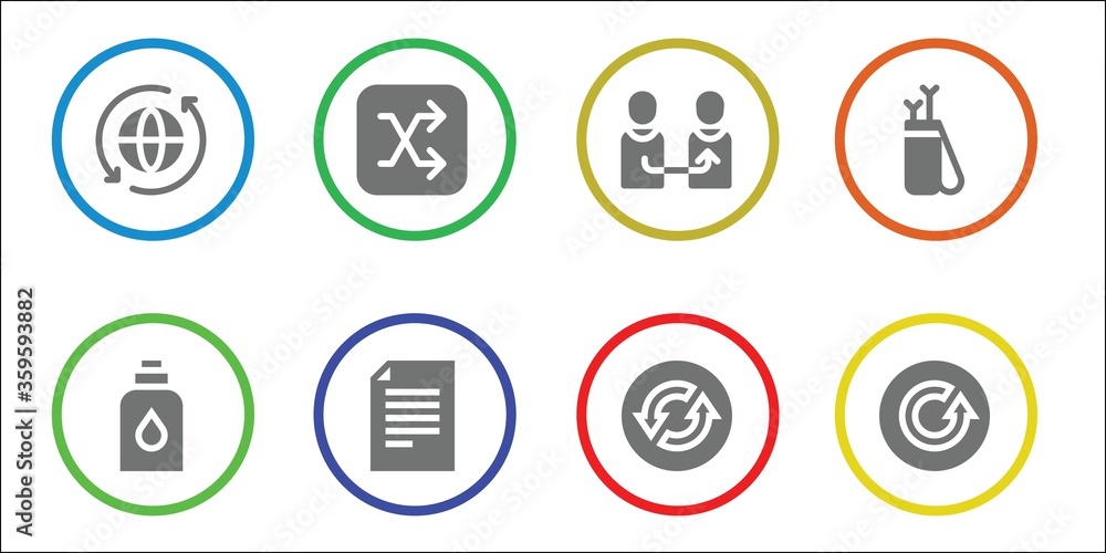 Modern Simple Set of refresh Vector filled Icons Modern Simple Set of refresh Vector filled Icons
