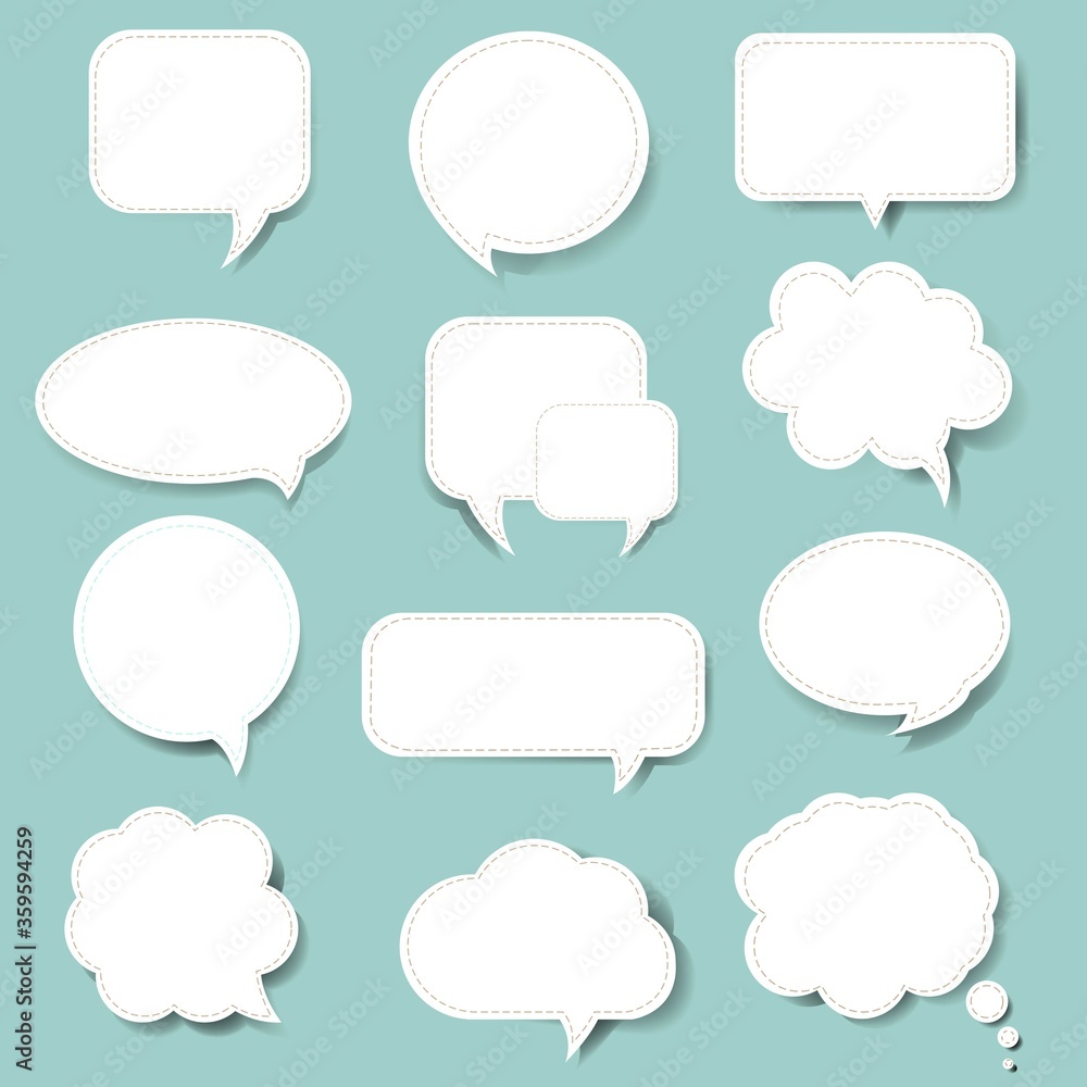 Speech Bubble With Mint Background With Gradient Mesh, Vector Illustration Speech Bubble With Mint Background With Gradient Mesh, Vector Illustration