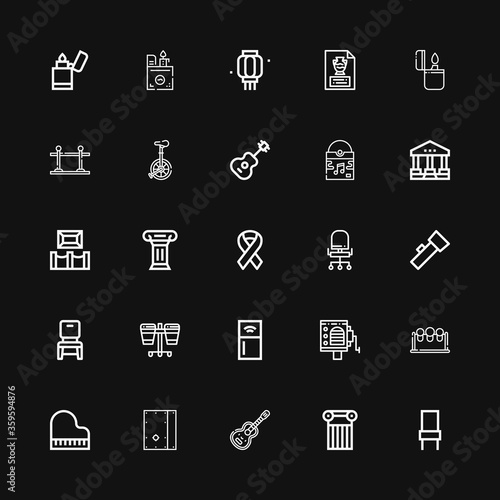 Editable 25 classic icons for web and mobile