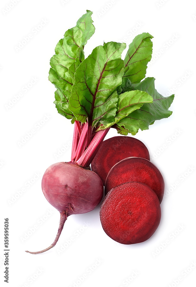 Fotografie Fresh beet root isolated. Vegetables.