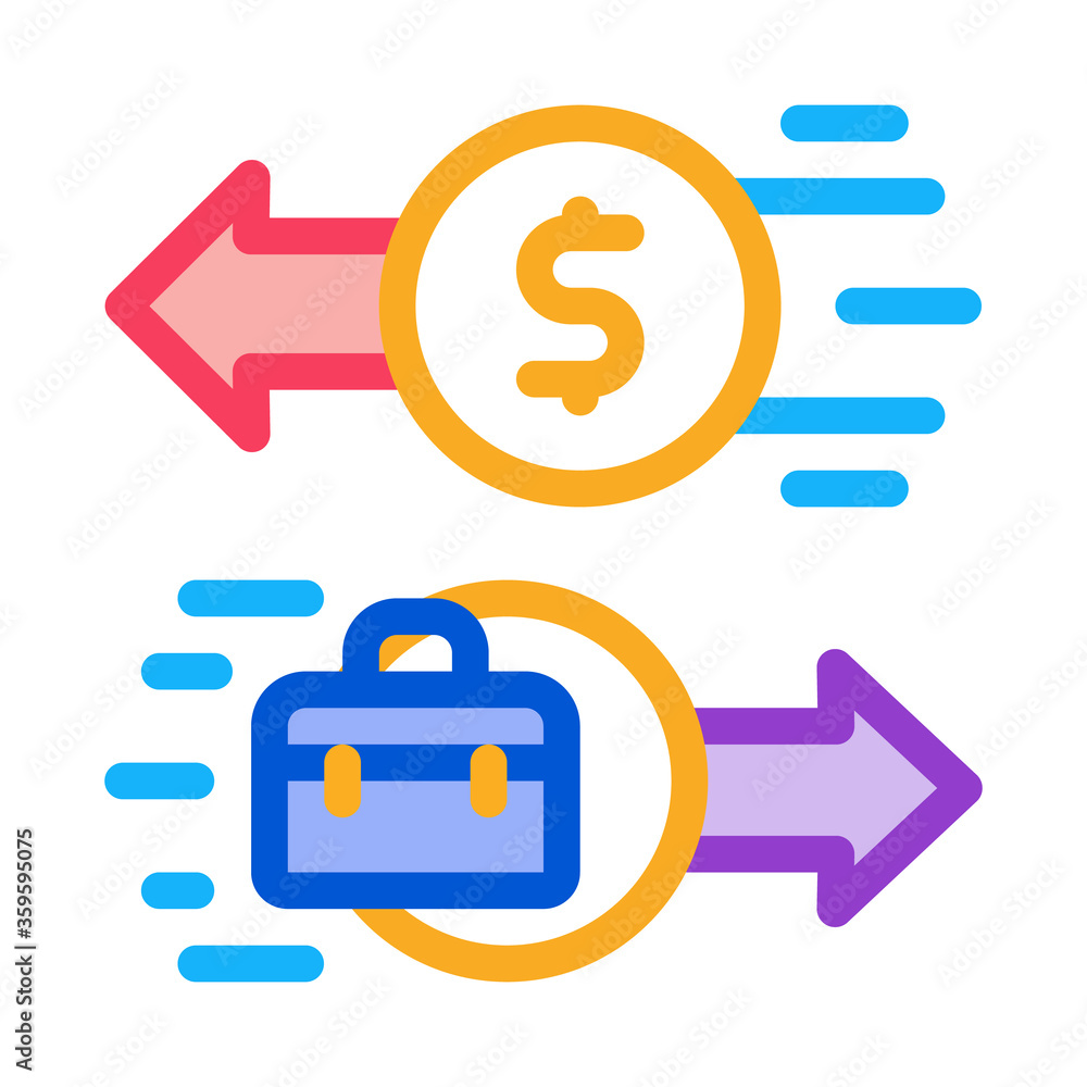 business service payment icon vector. business service payment sign. color symbol illustration business service payment icon vector. business service payment sign. color symbol illustration
