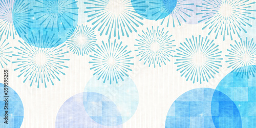 花火 夏 和柄 背景 Stock Vector Adobe Stock