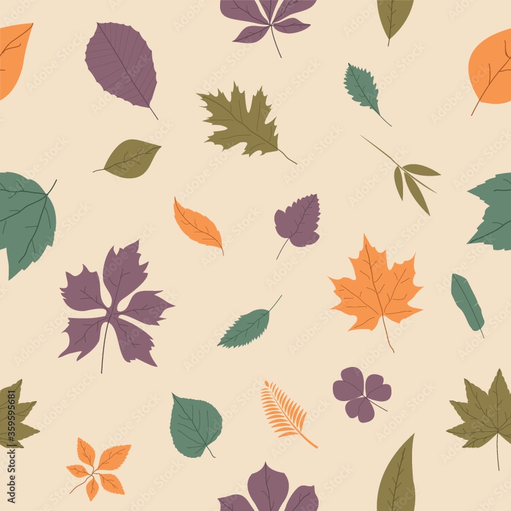 seamless leaves pattern background seamless leaves pattern background