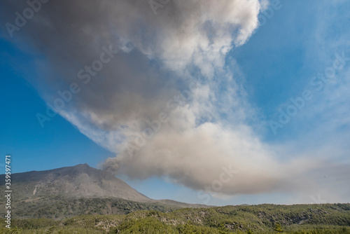 鹿児島の観光名所、桜島の噴火
