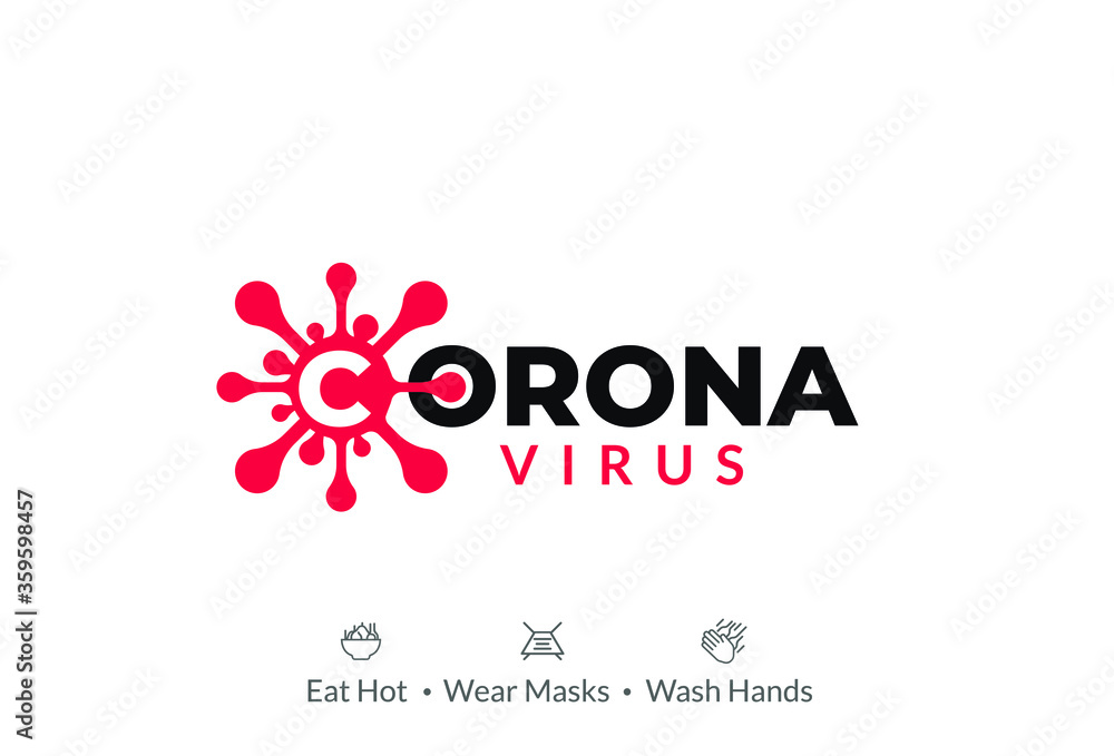 Covid-19 Coronavirus concept vector design.