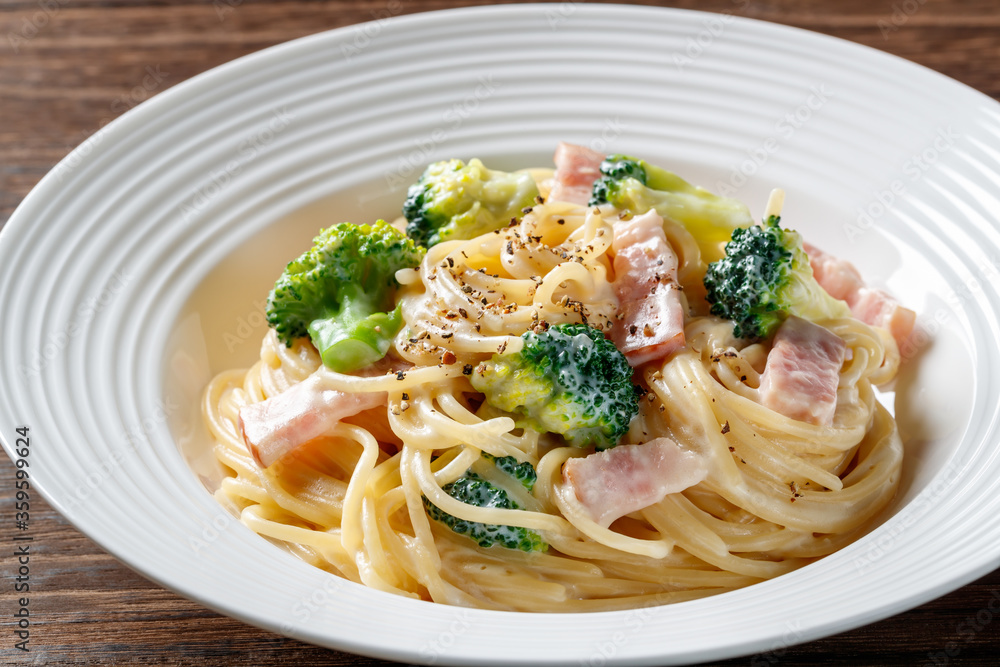 ブロッコリーとベーコンのクリームパスタ ブロッコリーとベーコンのクリームパスタ