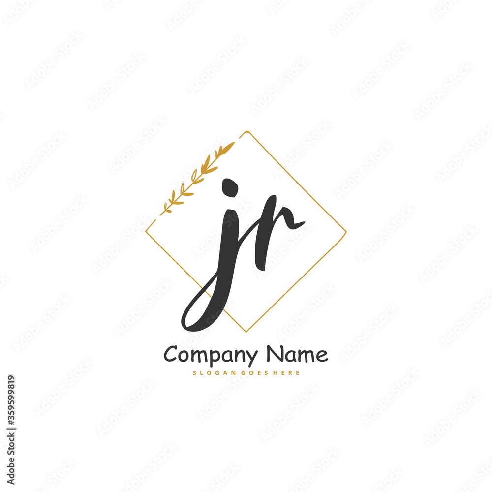 J R JR Initial handwriting and signature logo design with circle. Beautiful design handwritten logo for fashion, team, wedding, luxury logo. J R JR Initial handwriting and signature logo design with circle. Beautiful design handwritten logo for fashion, team, wedding, luxury logo.