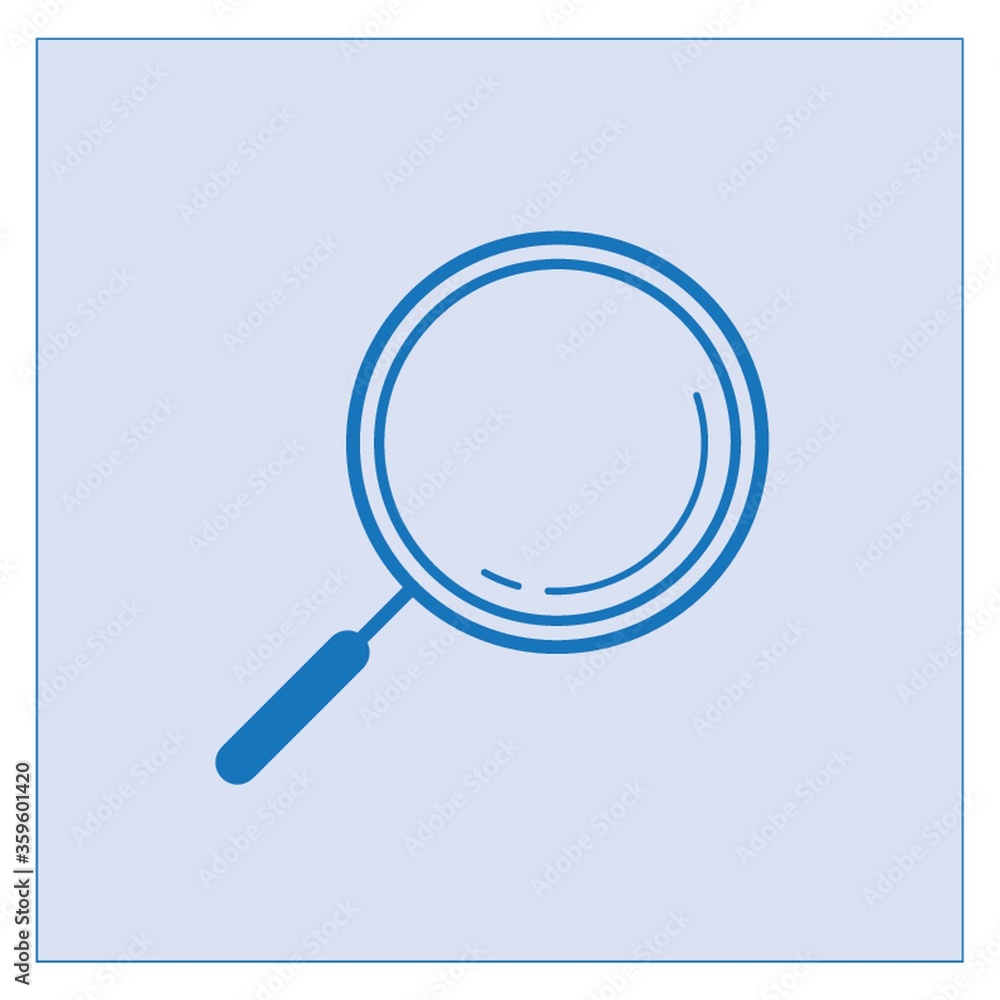 A search icon illustration. A search icon illustration.