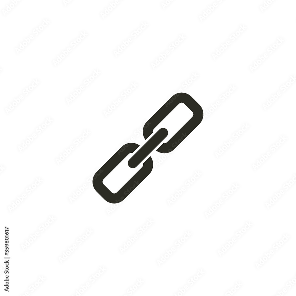 A link icon illustration. A link icon illustration.