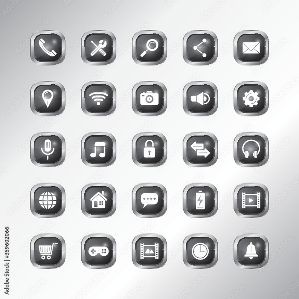 mobile app icon set mobile app icon set
