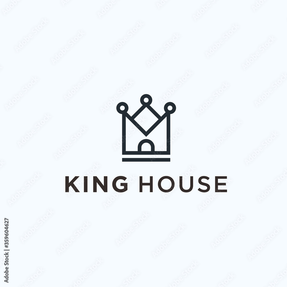 home king logo. home icon home king logo. home icon