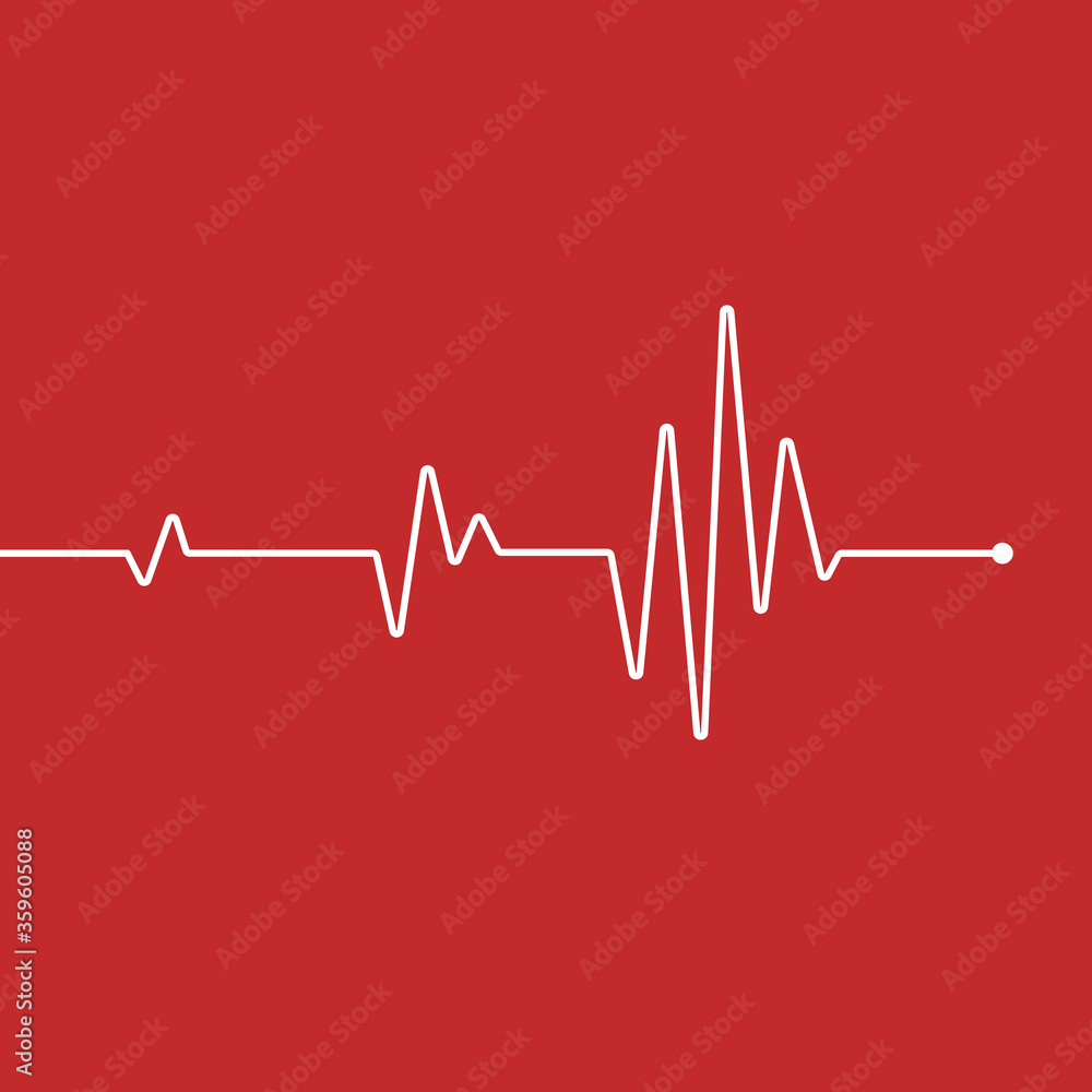 heartbeat health care and science icon medical innovation concept background vector design.