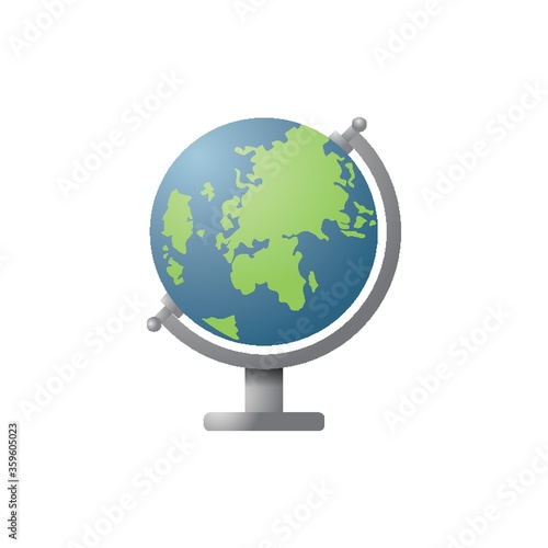 A globe illustration.