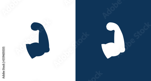 Muscle icon illustration isolated vector sign symbol