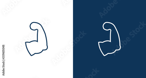 Muscle icon illustration isolated vector sign symbol