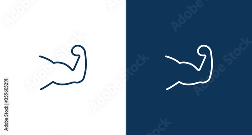 Muscle icon illustration isolated vector sign symbol