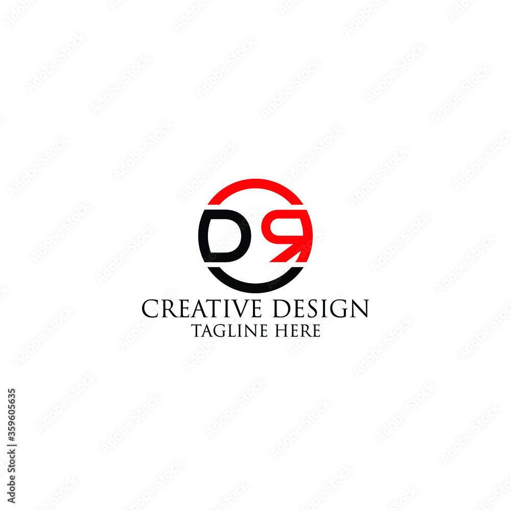 Abstract Letter dr logo design template. Abstract Letter dr logo design template.