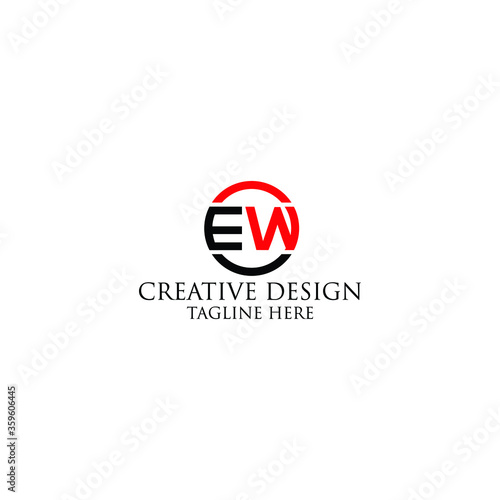 Free Download Abstract Letter ew logo design template. - GFXLoad