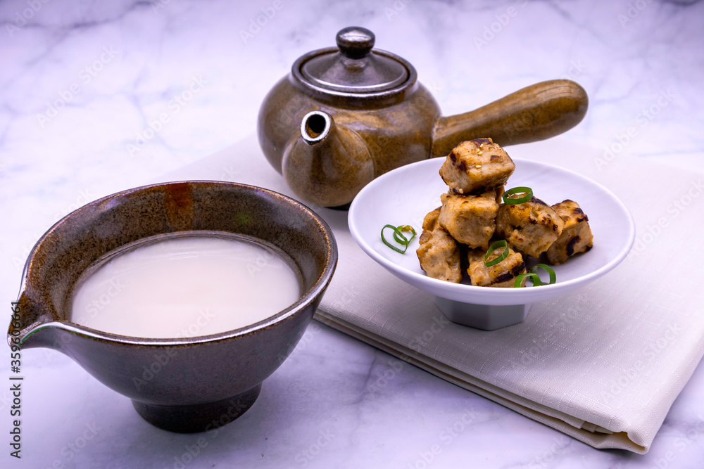 Korea traditional alcohol rice wine ( makgeolli) Stock Photo | Adobe Stock
