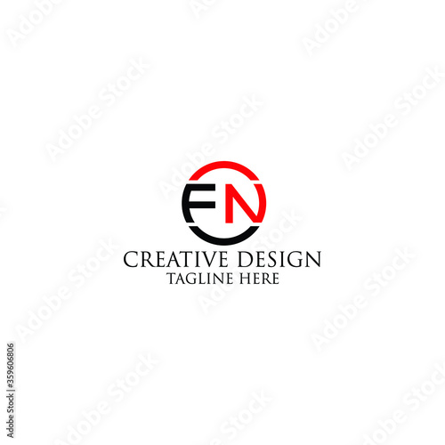 Free Download Abstract Letter FN logo design template. - GFXLoad
