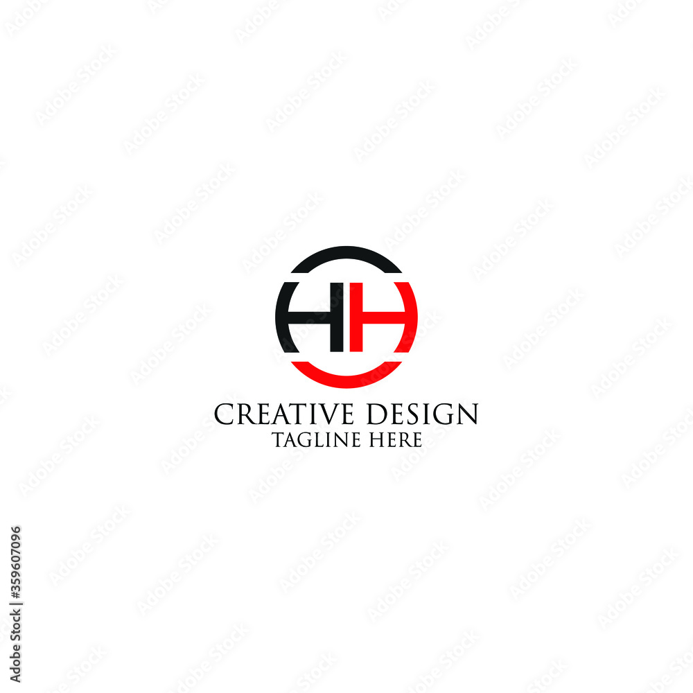 Abstract Letter HH logo design template. Abstract Letter HH logo design template.