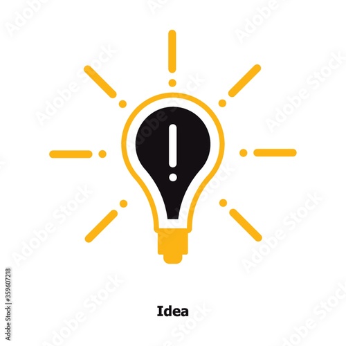 Bulb idea concept.
